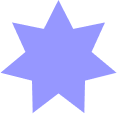 Illustração de uma estrela na cor roxa